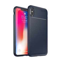 Szilikon telefonvédő (ütésállóság, légpárnás sarok, karbon minta) SÖTÉTKÉK   Szilikon telefonvédő (ütésállóság, légpárnás sarok, karbon minta) SÖTÉTKÉK