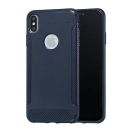 Szilikon telefonvédő (ütésállóság, karbon minta, logó kivágás) SÖTÉTKÉK   Szilikon telefonvédő (ütésállóság, karbon minta, logó kivágás) SÖTÉTKÉK