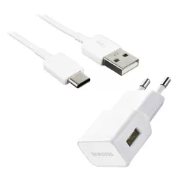   SAMSUNG hálózati töltő USB aljzat (8W + Type-C kábel) FEHÉR