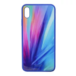   NILLKIN TEMPERED PLAID szilikon telefonvédő (ütésállóság, üveg hátlap, csíkos) SZÍNES