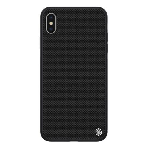 NILLKIN TEXTURED szilikon telefonvédő (érdes felület, ütésállóság, 3D) FEKETE