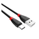 HOCO X27 adatkábel (USB - Type-C, gyorstöltő, törésgátló, 120cm) FEKETE