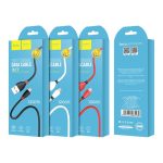 HOCO X27 adatkábel (USB - Type-C, gyorstöltő, törésgátló, 120cm) FEKETE