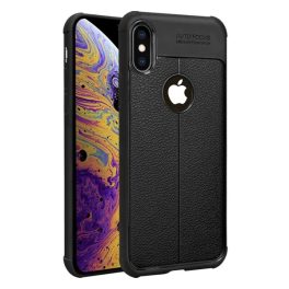 IMAK VEGA szilikon telefonvédő (ütésállóság, légpárnás sarok, bőr hatású, varrás minta, logó kivágás) FEKETE   IMAK VEGA szilikon telefonvédő (ütésállóság, légpárnás sarok, bőr hatású, varrás minta, logó kivágás) FEKETE