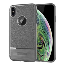 Szilikon telefonvédő (ütésállóság, bőr hatású, szálcsiszolt, logó kivágás) SZÜRKE   Szilikon telefonvédő (ütésállóság, bőr hatású, szálcsiszolt, logó kivágás) SZÜRKE