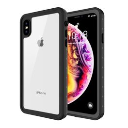 Szilikon telefonvédő (átlátszó előlap és hátlap, vízálló, ütésállóság, 360° védelem) FEKETE   Szilikon telefonvédő (átlátszó előlap és hátlap, vízálló, ütésállóság, 360° védelem) FEKETE