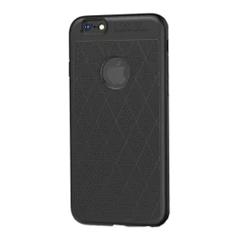   HOCO ADMIRE szilikon telefonvédő (ultravékony, 0.8mm, lyukacsos, rombusz, logó kivágás) FEKETE