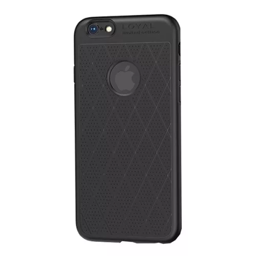 HOCO ADMIRE szilikon telefonvédő (ultravékony, 0.8mm, lyukacsos, rombusz, logó kivágás) FEKETE