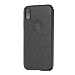 HOCO ADMIRE szilikon telefonvédő (ultravékony, 0.8mm, lyukacsos, rombusz, logó kivágás) FEKETE