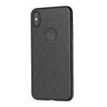 HOCO ADMIRE szilikon telefonvédő (ultravékony, 0.8mm, lyukacsos, rombusz, logó kivágás) FEKETE