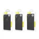 HOCO ADMIRE szilikon telefonvédő (ultravékony, 0.8mm, lyukacsos, rombusz, logó kivágás) FEKETE
