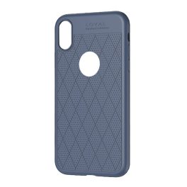 HOCO ADMIRE szilikon telefonvédő (ultravékony, 0.8mm, lyukacsos, rombusz, logó kivágás) SÖTÉTKÉK   HOCO ADMIRE szilikon telefonvédő (ultravékony, 0.8mm, lyukacsos, rombusz, logó kivágás) SÖTÉTKÉK