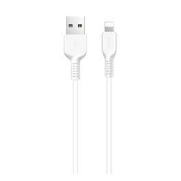   HOCO X20 adatkábel (USB - lightning, gyorstöltő, törésgátló, 100cm) FEHÉR