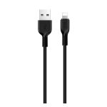 HOCO X20 adatkábel (USB - lightning, gyorstöltő, törésgátló, 100cm) FEKETE