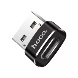   HOCO UA6 adapter (Type-C aljzat - USB, adatátvitel és töltés, OTG) FEKETE