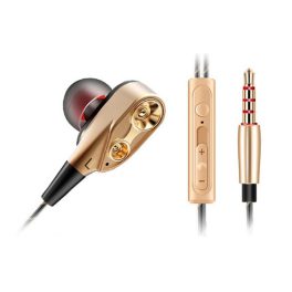 QKZ fülhallgató SZTEREO (3.5mm jack, mikrofon, felvevő gomb, 2 pár fülgumi, mélyhang kiemelő, dupla hangszóró) ROZÉARANY   QKZ fülhallgató SZTEREO (3.5mm jack, mikrofon, felvevő gomb, 2 pár fülgumi, mélyhang kiemelő, dupla hangszóró) ROZÉARANY