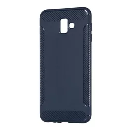   Szilikon telefonvédő (ütésállóság, karbon minta) SÖTÉTKÉK
