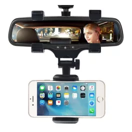   Autós tartó (visszapillantó tükörre, 360°, 50-90mm széles) FEKETE