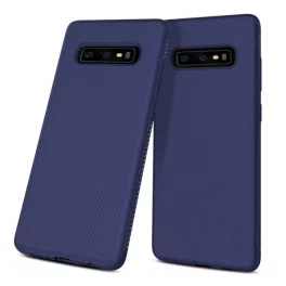   Szilikon telefonvédő (ütésállóság, csíkos) SÖTÉTKÉK