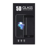 Képernyővédő üveg (5D, full glue, 0.3mm, 9H) FEKETE