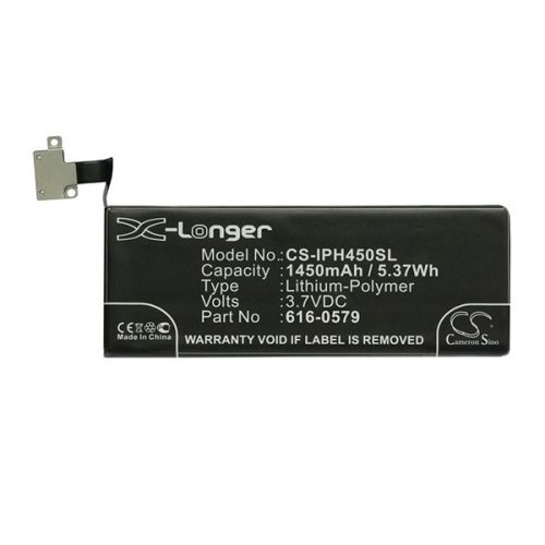 CAMERON SINO Li-Polymer akku (3.7V/1450mAh, Apple 616-0479 kompatibilis) FEKETE