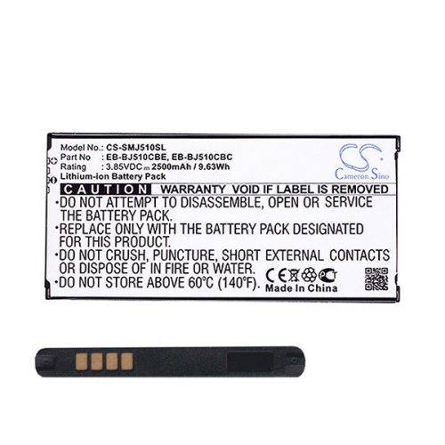 CAMERON SINO Li-Ion akku (3.85V/2500mAh, Samsung EB-BJ510CBC kompatibilis) FEKETE