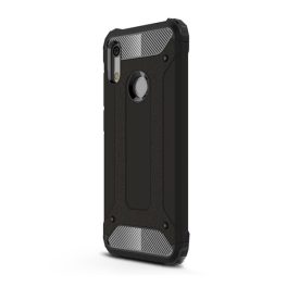 Defender szilikon telefonvédő (ütésállóság, légpárnás sarok, fémhatás) FEKETE   Defender szilikon telefonvédő (ütésállóság, légpárnás sarok, fémhatás) FEKETE
