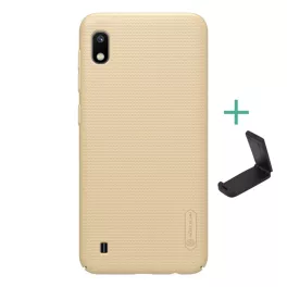   NILLKIN SUPER FROSTED műanyag telefonvédő (gumírozott, érdes felület + asztali tartó) ARANY