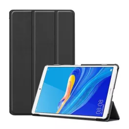   Tok álló, bőr hatású (aktív FLIP, oldalra nyíló, TRIFOLD, asztali tartó) FEKETE