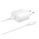 SAMSUNG hálózati töltő Type-C aljzat (45W, PD gyorstöltő 2.0 + 100cm Type-C kábel) FEHÉR
