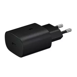   SAMSUNG hálózati töltő Type-C aljzat (25W, EP-TA800NBEGEU, PD gyorstöltő 3.0) FEKETE