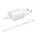 SAMSUNG hálózati töltő Type-C aljzat (25W, PD gyorstöltő 3.0 + Type-C kábel) FEHÉR