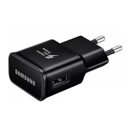   SAMSUNG hálózati töltő USB aljzat (15W, EP-TA200EBE, gyorstöltő) FEKETE