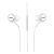 SAMSUNG fülhallgató SZTEREO (3.5mm jack, felvevő gomb, hangerőszabályzó, 2 pár fülgumi, Tuned by AKG) FEHÉR