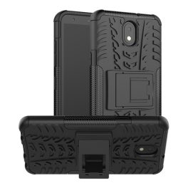 Defender szilikon telefonvédő (ütésállóság, kitámasztó, autógumi) FEKETE   Defender szilikon telefonvédő (ütésállóság, kitámasztó, autógumi) FEKETE