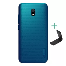   NILLKIN SUPER FROSTED műanyag telefonvédő (gumírozott, érdes felület + asztali tartó) SÖTÉTKÉK