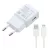 SAMSUNG hálózati töltő USB aljzat (15W, gyorstöltő + microUSB kábel, 100cm kábel) FEHÉR