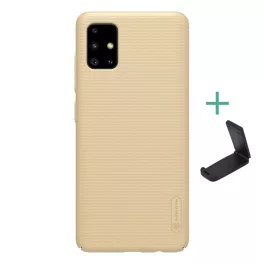   NILLKIN SUPER FROSTED műanyag telefonvédő (gumírozott, érdes felület + asztali tartó) ARANY
