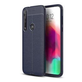 Szilikon telefonvédő (ütésállóság, bőr hatású, varrás minta) SÖTÉTKÉK   Szilikon telefonvédő (ütésállóság, bőr hatású, varrás minta) SÖTÉTKÉK