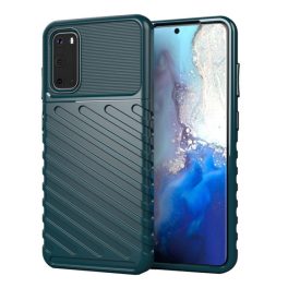 Szilikon telefonvédő (ütésállóság, csíkos, dombor minta) SÖTÉTZÖLD   Szilikon telefonvédő (ütésállóság, csíkos, dombor minta) SÖTÉTZÖLD