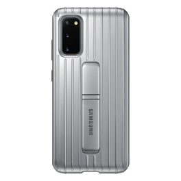 SAMSUNG műanyag telefonvédő (dupla rétegű, gumírozott, asztali tartó) EZÜST   SAMSUNG műanyag telefonvédő (dupla rétegű, gumírozott, asztali tartó) EZÜST