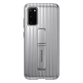   SAMSUNG műanyag telefonvédő (dupla rétegű, gumírozott, asztali tartó) EZÜST