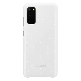   SAMSUNG műanyag telefonvédő (ultravékony, hívás és üzenetjelző funkció, LED világítás) FEHÉR