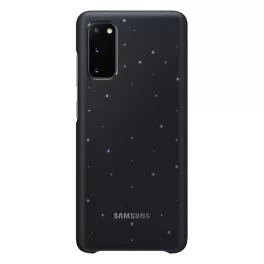   SAMSUNG műanyag telefonvédő (ultravékony, hívás és üzenetjelző funkció, LED világítás) FEKETE