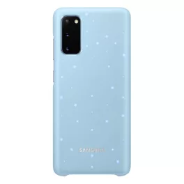   SAMSUNG műanyag telefonvédő (ultravékony, hívás és üzenetjelző funkció, LED világítás) VILÁGOSKÉK