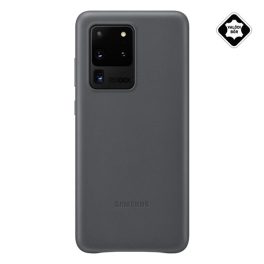 SAMSUNG műanyag telefonvédő (valódi bőr hátlap) SZÜRKE   SAMSUNG műanyag telefonvédő (valódi bőr hátlap) SZÜRKE