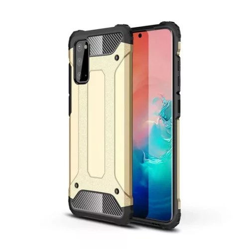 Defender szilikon telefonvédő (ütésállóság, légpárnás sarok, fémhatás) ARANY