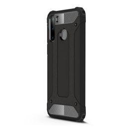 Defender szilikon telefonvédő (ütésállóság, légpárnás sarok, fémhatás) FEKETE   Defender szilikon telefonvédő (ütésállóság, légpárnás sarok, fémhatás) FEKETE
