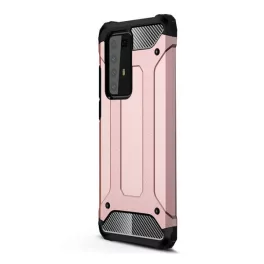   Defender szilikon telefonvédő (ütésállóság, légpárnás sarok, fémhatás) ROZÉARANY