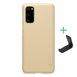   NILLKIN SUPER FROSTED műanyag telefonvédő (gumírozott, érdes felület + asztali tartó) ARANY